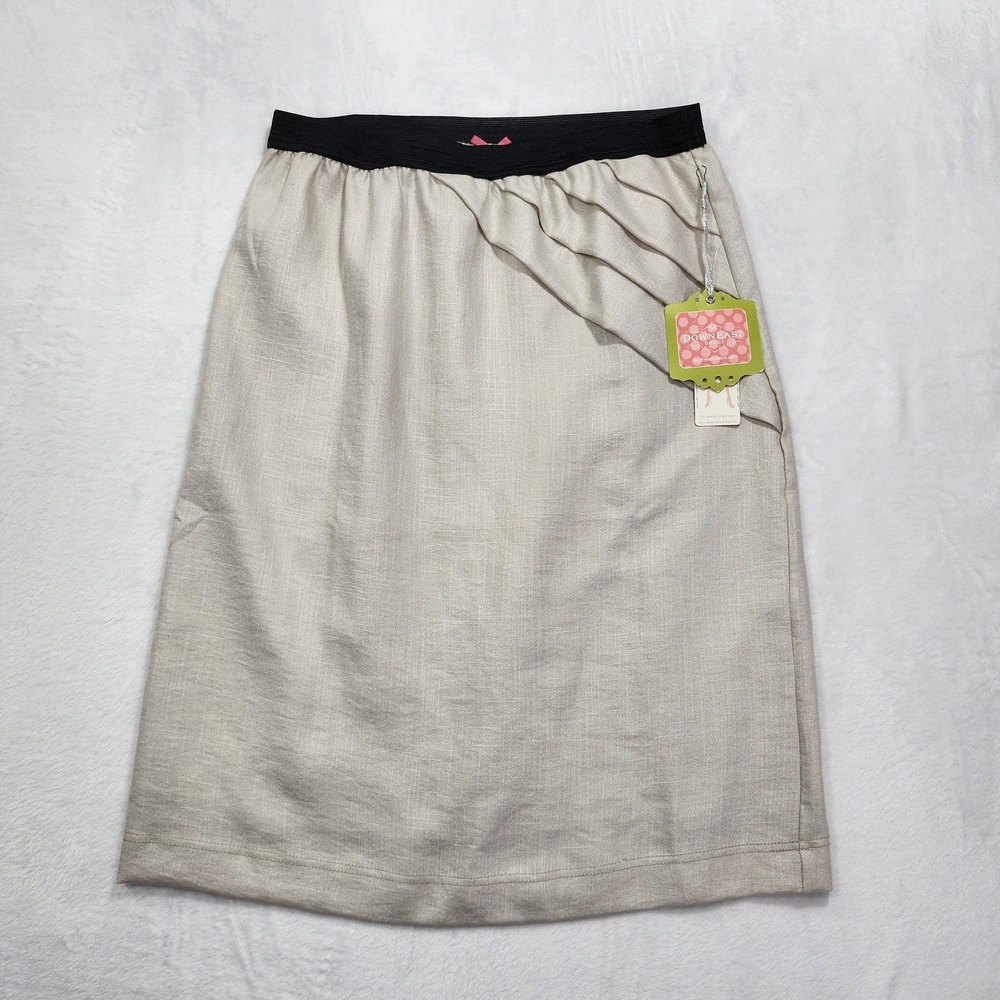 NEW DownEast Basics Skirt Womens L Gray Parallel High Rise Pencil Lined Office